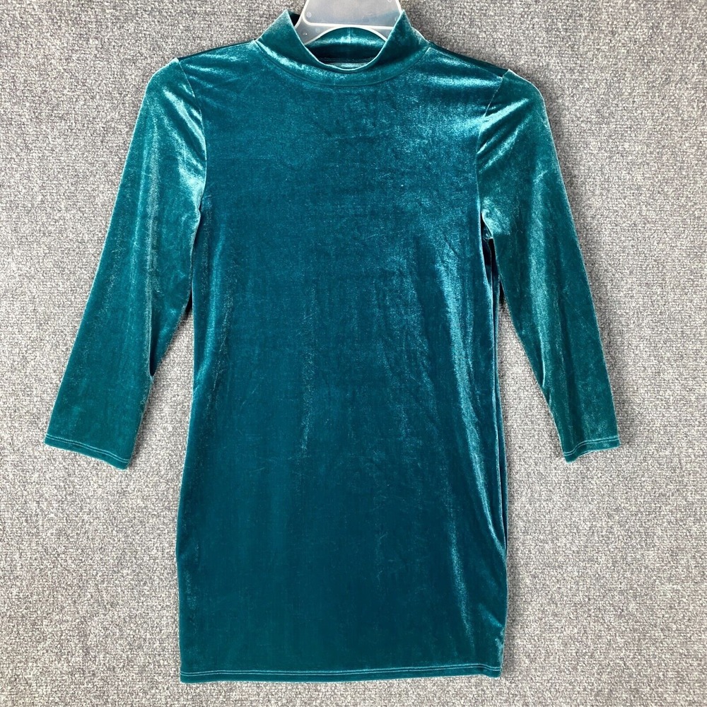 Simply Styled Dress Girls XL 16‎ Yrs Blue Polyester Blend Long Sleeve